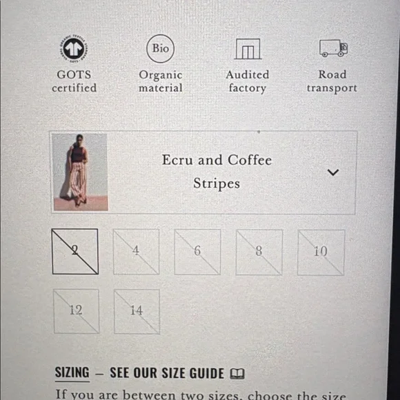 High-Rise Cream and Red Striped Wide-Leg Pants sezane - Picture 9 of 15